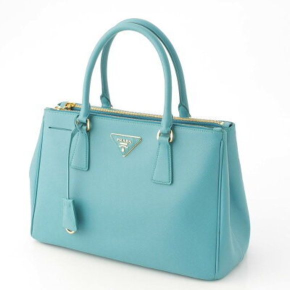 Prada Saffiano Galleria handbag blue - Picture 2 of 10